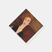 Amedeo Modigliani - Portret van een vrouw Servet (Hoek)