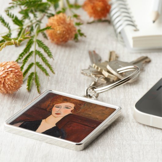 Amedeo Modigliani - Portret van een vrouw Sleutelhanger (Zijkant)