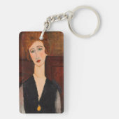 Amedeo Modigliani - Portret van een vrouw Sleutelhanger (achterkant)