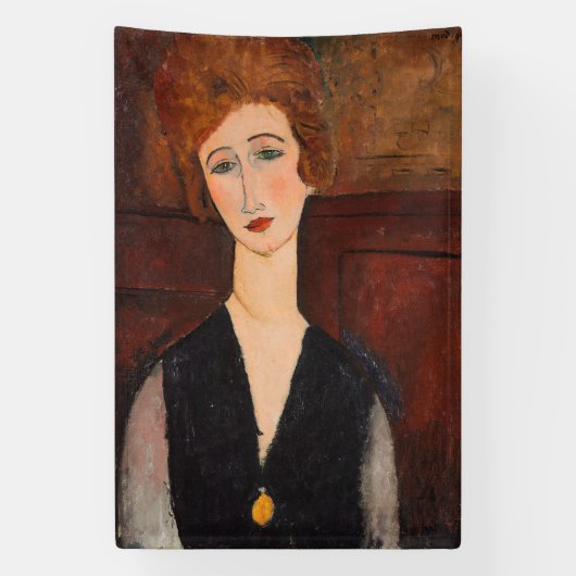 Amedeo Modigliani - Portret van een vrouw Spandoek (Verticaal)