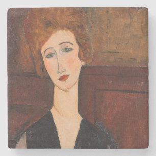 Amedeo Modigliani - Portret van een vrouw Stenen Onderzetter