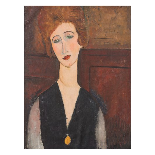 Amedeo Modigliani - Portret van een vrouw Tafelkleed (Voorkant)