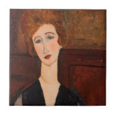 Amedeo Modigliani - Portret van een vrouw Tegeltje (Voorkant)