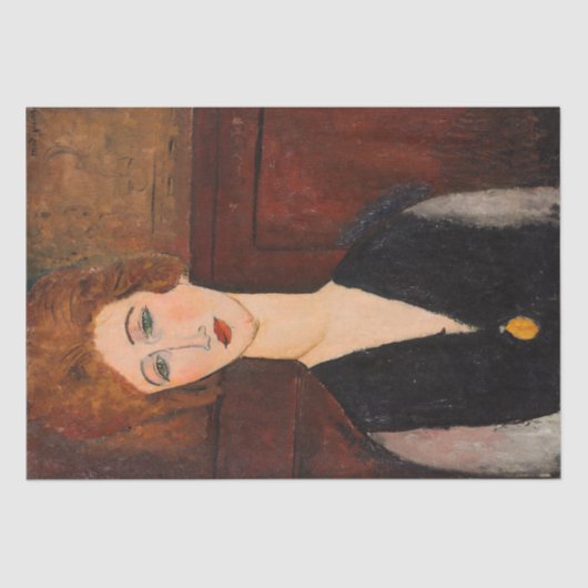 Amedeo Modigliani - Portret van een vrouw Tissuepapier (Voorkant)