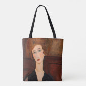 Amedeo Modigliani - Portret van een vrouw Tote Bag (Achterkant)