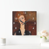 Amedeo Modigliani - Portret van een vrouw Vierkante Klok (Huis)