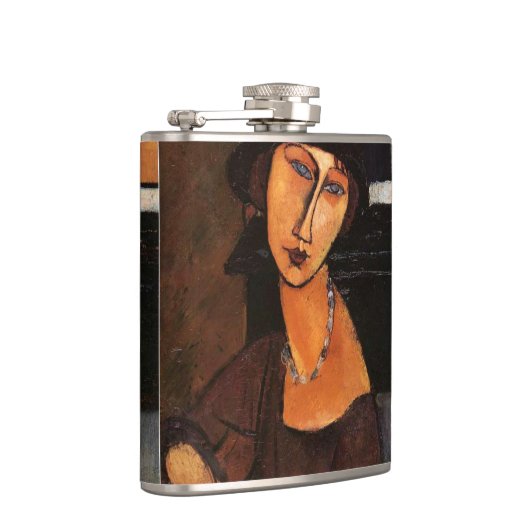 Amedeo Modigliani, Portret van Jeanne Hebuterne Fl Heupfles (Rechts)