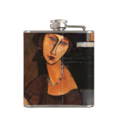 Amedeo Modigliani, Portret van Jeanne Hebuterne Fl Heupfles (Achterkant)