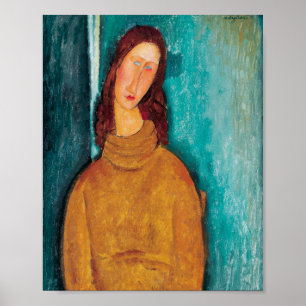 Amedeo Modigliani: Portret van Jeanne Hebuterne Poster
