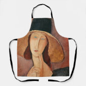 Amedeo Modigliani | Portret van Jeanne Hebuterne Schort (Voorkant)
