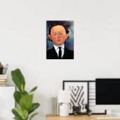 Amedeo Modigliani - Portret van Mechan Poster (Thuiskantoor)