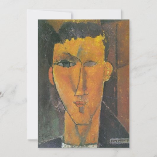 Amedeo Modigliani - Raymond Radiguet Kaart (Voorkant)