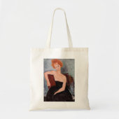 Amedeo Modigliani - Rode vrouw in avondjurk Tote Bag (Voorkant)