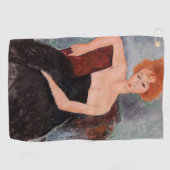 Amedeo Modigliani - Roodkopje voor meisjes tijdens Golfhanddoek (Horizontaal)