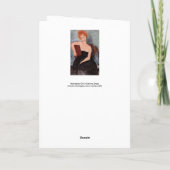 Amedeo Modigliani - Roodkopje voor meisjes tijdens Kaart (Achterkant)