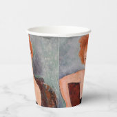 Amedeo Modigliani - Roodkopje voor meisjes tijdens Papieren Bekers (Rechts)