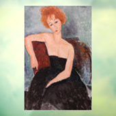 Amedeo Modigliani - Roodkopje voor meisjes tijdens Raamsticker (Vel 3)