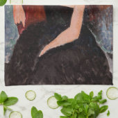 Amedeo Modigliani - Roodkopje voor meisjes tijdens Theedoek (Gevouwen)