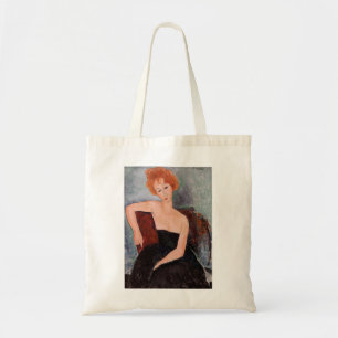 Amedeo Modigliani - Roodkopje voor meisjes tijdens Tote Bag