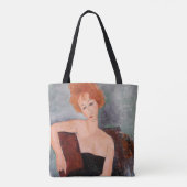 Amedeo Modigliani - Roodkopje voor meisjes tijdens Tote Bag (Achterkant)