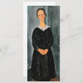 Amedeo Modigliani - Servant Girl Kaart (Voorkant / Achterkant)