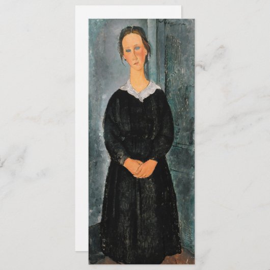Amedeo Modigliani - Servant Girl Kaart (Voorkant / Achterkant)