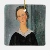 Amedeo Modigliani - Servant Girl Keramisch Ornament (Achterkant)