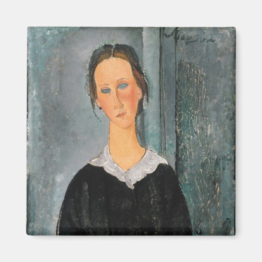 Amedeo Modigliani - Servant Girl Magneet (Voorkant)