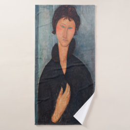 Amedeo Modigliani - Vrouw met blauwe ogen Bad Handdoek