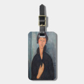 Amedeo Modigliani - Vrouw met blauwe ogen Bagagelabel (Voorkant verticaal)