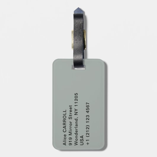 Amedeo Modigliani - Vrouw met blauwe ogen Bagagelabel (Achterkant verticaal)