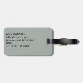 Amedeo Modigliani - Vrouw met blauwe ogen Bagagelabel (Achterkant horizontaal)