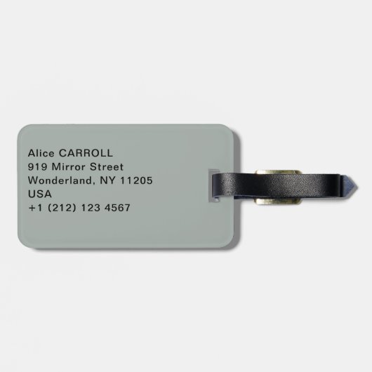 Amedeo Modigliani - Vrouw met blauwe ogen Bagagelabel (Achterkant horizontaal)