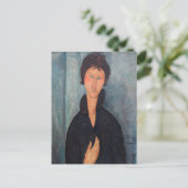 Amedeo Modigliani - Vrouw met blauwe ogen Briefkaart (Staand voorkant)
