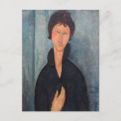 Amedeo Modigliani - Vrouw met blauwe ogen Briefkaart (Voorkant)