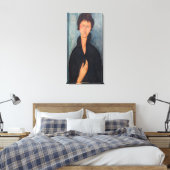 Amedeo Modigliani - Vrouw met Blauwe Ogen Canvas Afdruk (Insitu (Slaapkamer))