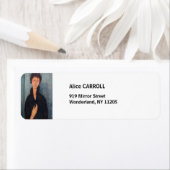 Amedeo Modigliani - Vrouw met blauwe ogen Etiket (Insitu)