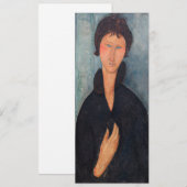 Amedeo Modigliani - Vrouw met blauwe ogen Kaart (Voorkant / Achterkant)
