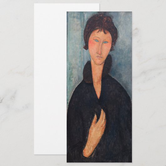 Amedeo Modigliani - Vrouw met blauwe ogen Kaart (Voorkant / Achterkant)