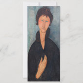 Amedeo Modigliani - Vrouw met blauwe ogen Kaart (Voorkant)