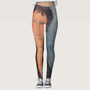 Amedeo Modigliani - Vrouw met blauwe ogen Leggings