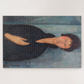 Amedeo Modigliani - Vrouw met blauwe ogen Legpuzzel (Horizontaal)