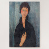 Amedeo Modigliani - Vrouw met blauwe ogen Legpuzzel (Verticaal)