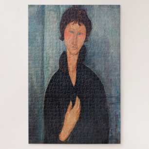 Amedeo Modigliani - Vrouw met blauwe ogen Legpuzzel