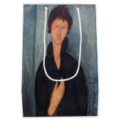 Amedeo Modigliani - Vrouw met blauwe ogen Medium Cadeauzakje (Achterkant)