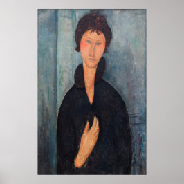 Amedeo Modigliani - Vrouw met blauwe ogen Poster