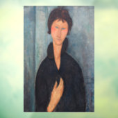 Amedeo Modigliani - Vrouw met blauwe ogen Raamsticker (Vel 3)