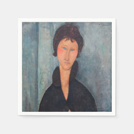 Amedeo Modigliani - Vrouw met blauwe ogen Servet