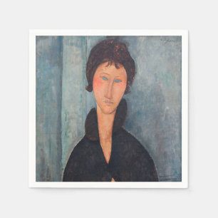 Amedeo Modigliani - Vrouw met blauwe ogen Servet