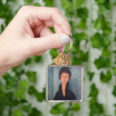 Amedeo Modigliani - Vrouw met blauwe ogen Sleutelhanger (Hand)